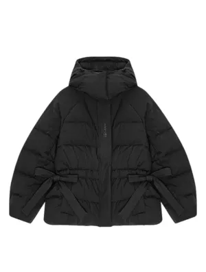 Ganni Tech Seersucker Oversized Puffer Jacket
