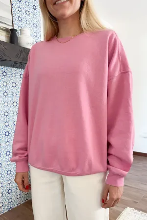 Georgie Crewneck Sweatshirt in Pink