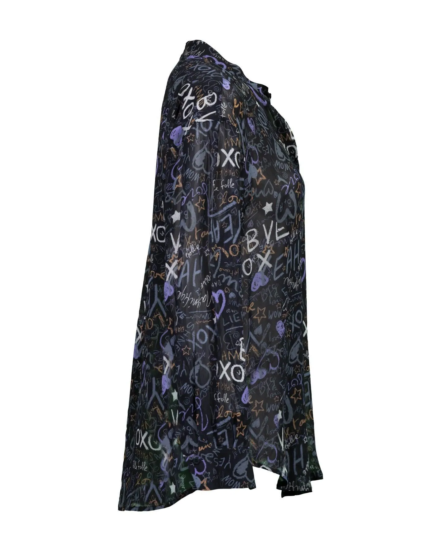Graphitti Print Blouse