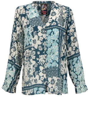 Johnny Was Silk Blouse