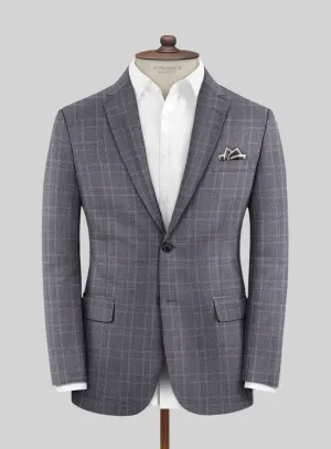Lanificio Zegna Traveller Valen Blue Checks Wool Jacket