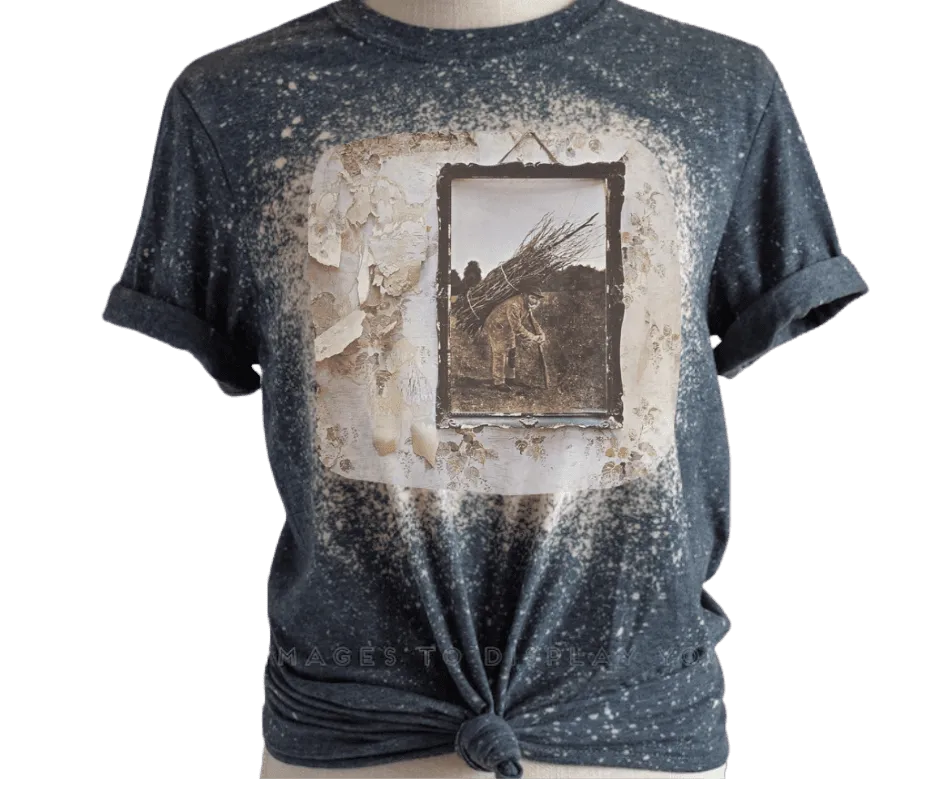 Led Zeppelin 1971 Bleached T-Shirt