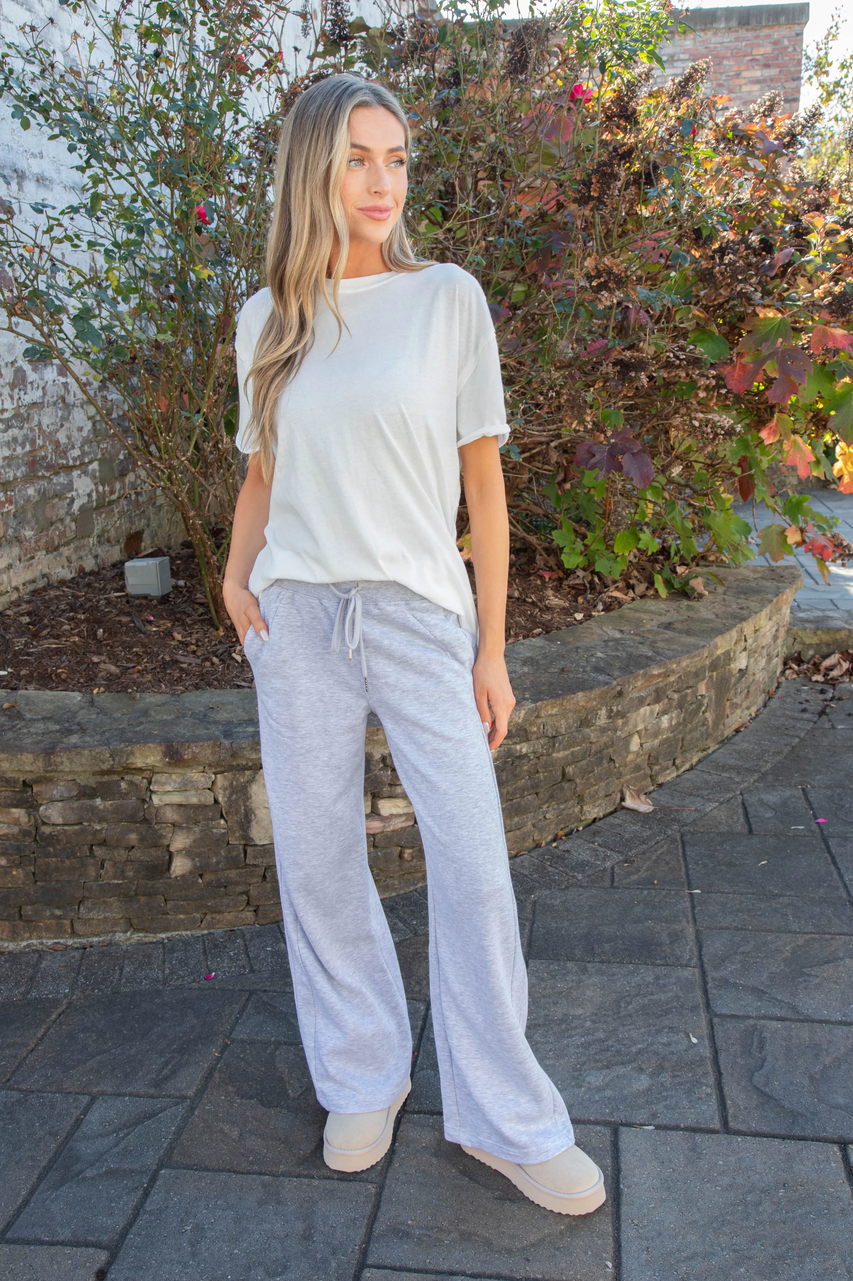 Livi Lounge Pants, Heather Grey