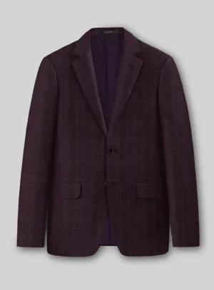 Napolean Gisde Glen Purple Wool Jacket