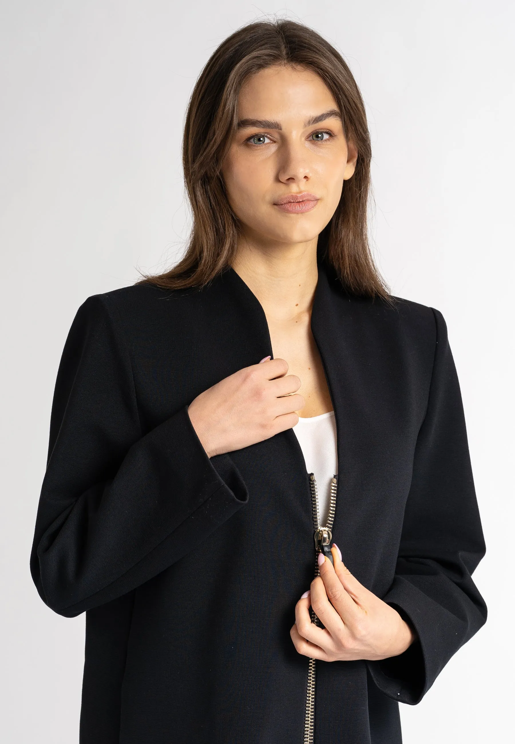 Nina Jacket: Long Blazer  Jacket | Designer Jacket