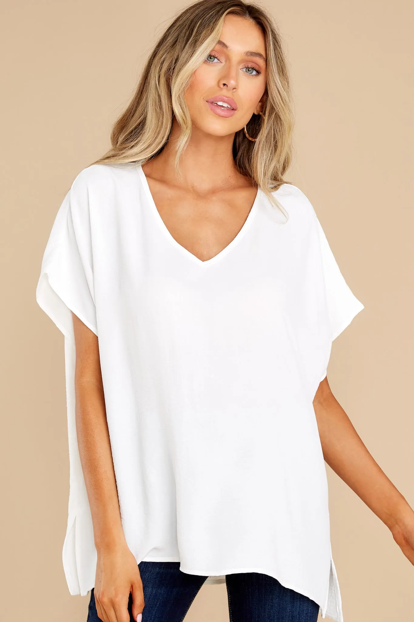 No Frills Ivory Top