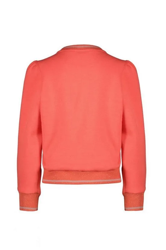 NoNo Kate round neck sweater with raindrops print