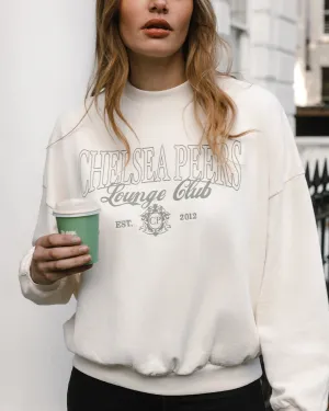 Organic Cotton Printed Logo Sweatshirt - Cream