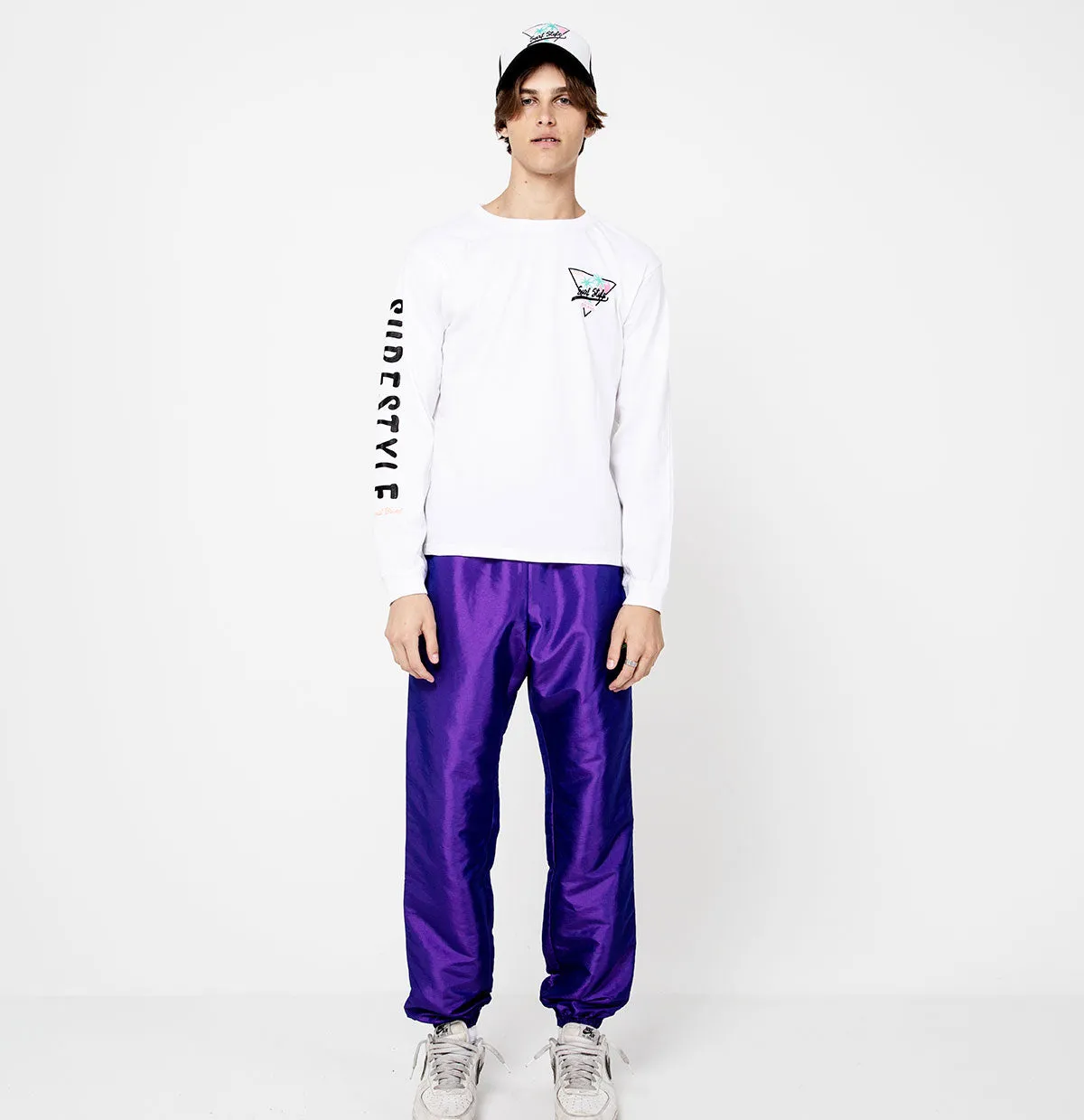 Retro Triangle Logo Long Sleeve T-Shirt