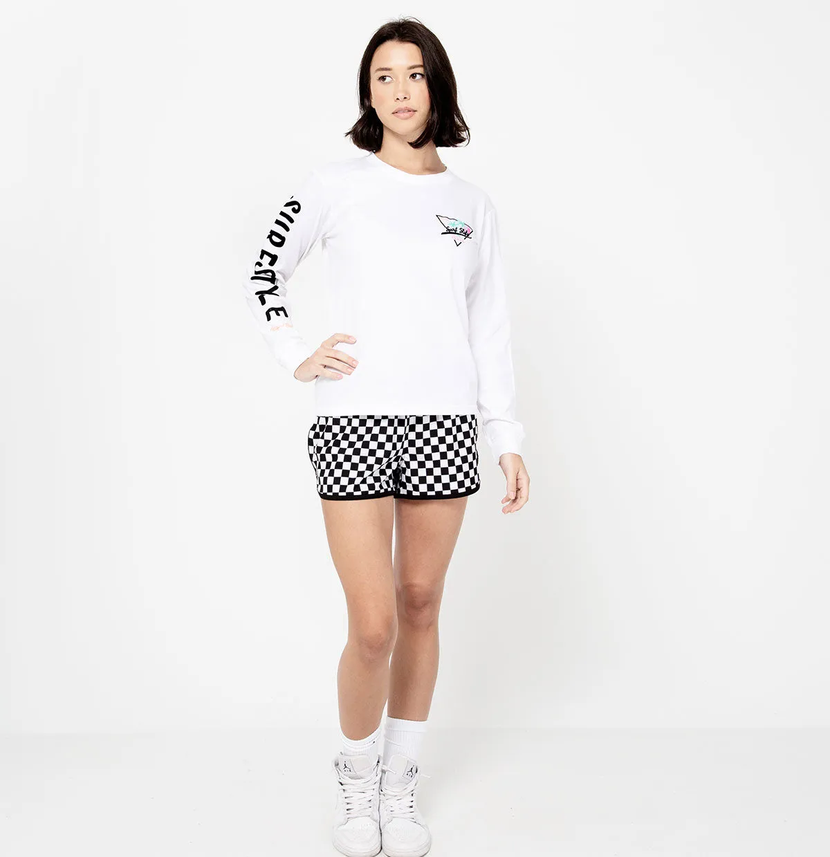 Retro Triangle Logo Long Sleeve T-Shirt