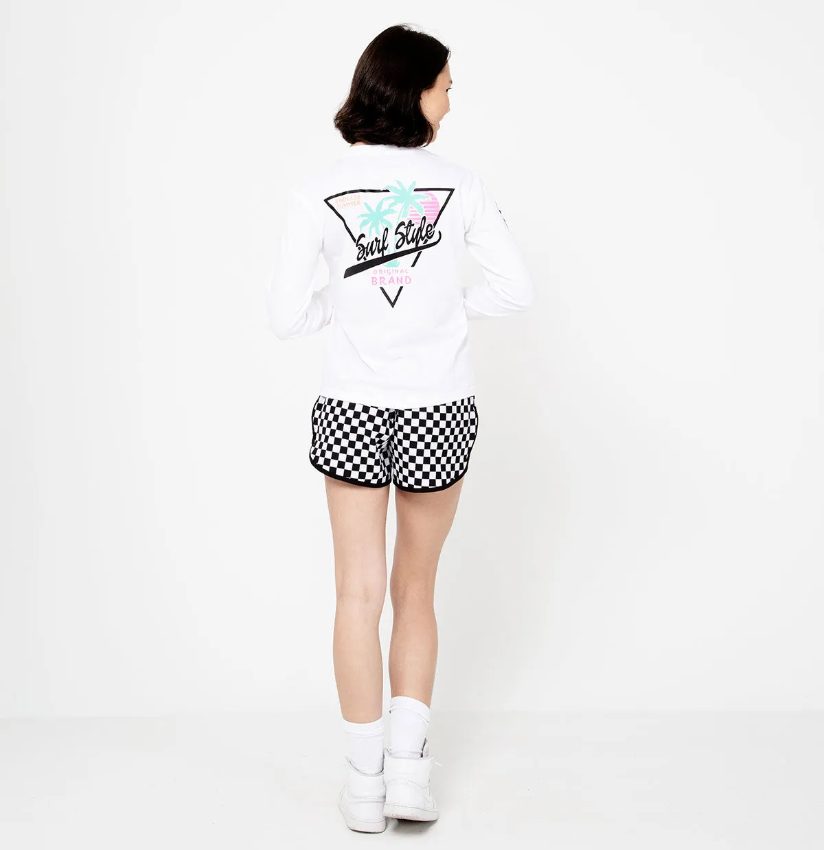Retro Triangle Logo Long Sleeve T-Shirt