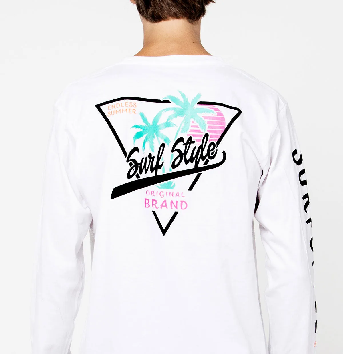 Retro Triangle Logo Long Sleeve T-Shirt