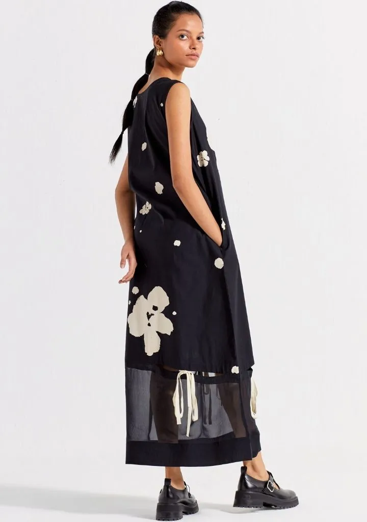 Self Tie Floral Dress
