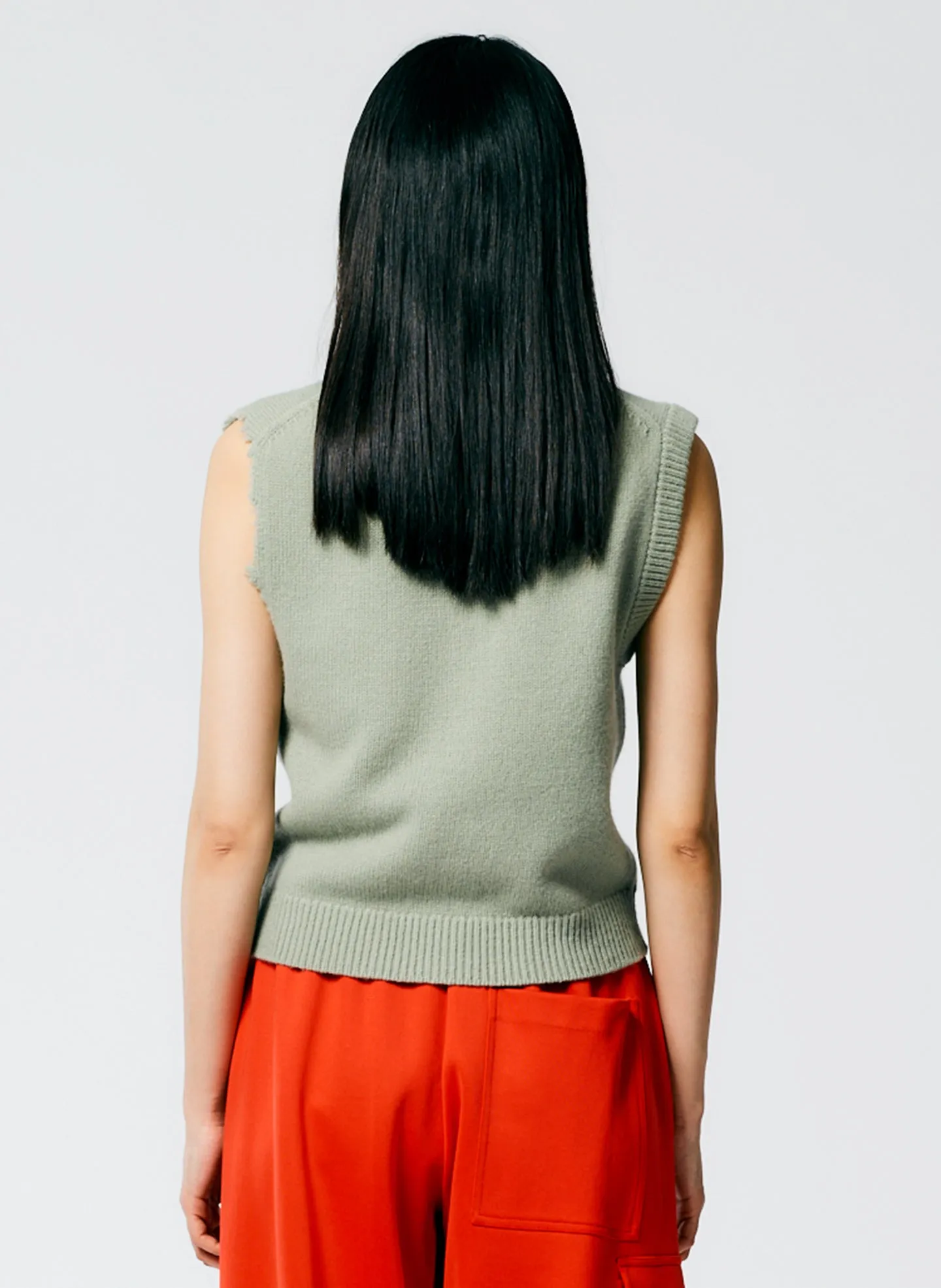 Soft Lambswool Distressed Vest