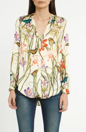 The Silk Blouse   Botanica Ivory
