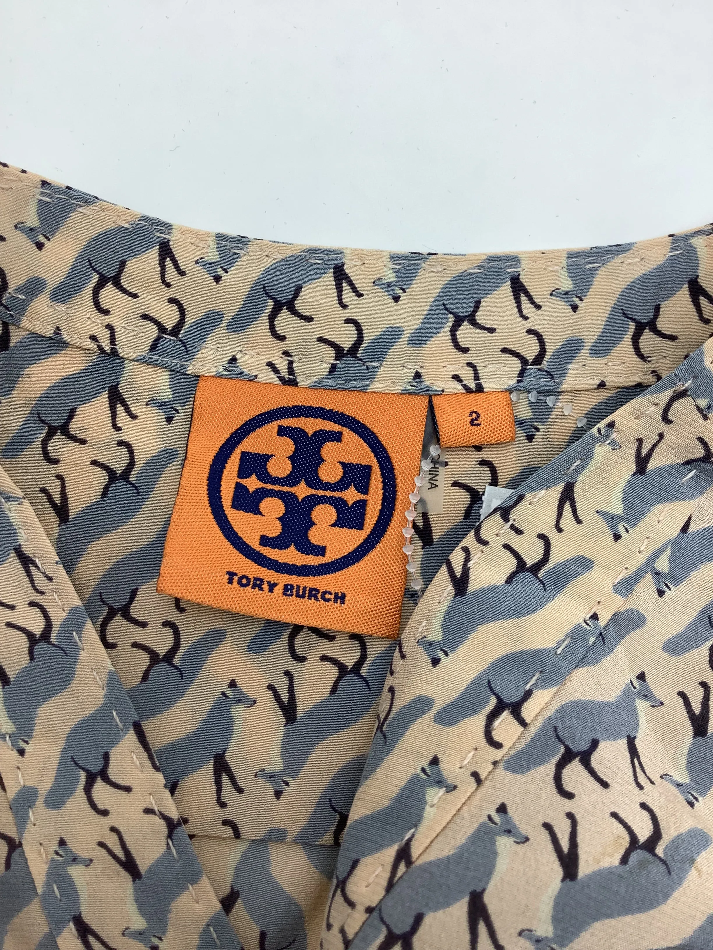 Tory Burch Silk Blouse Print Size: 2