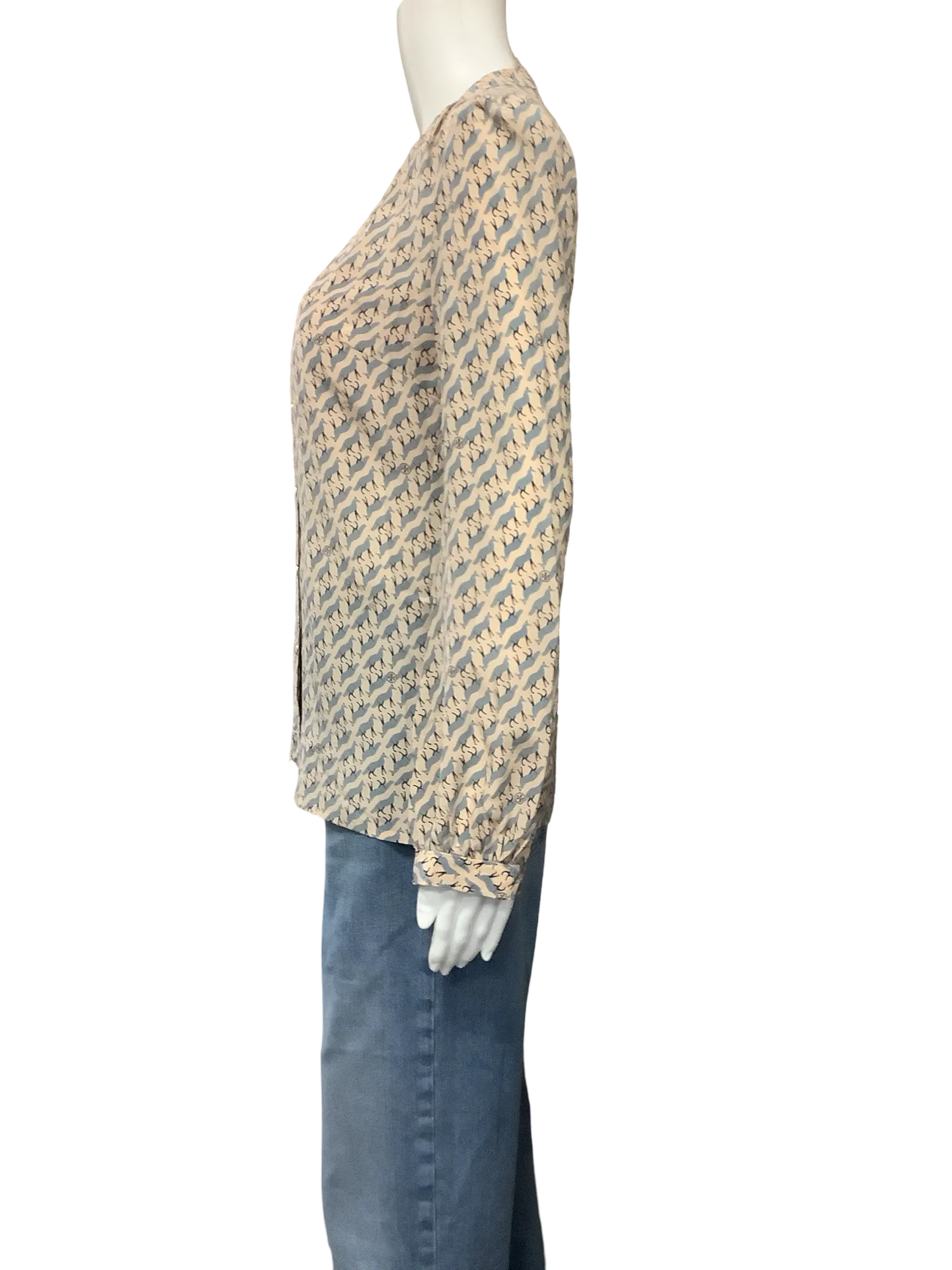 Tory Burch Silk Blouse Print Size: 2