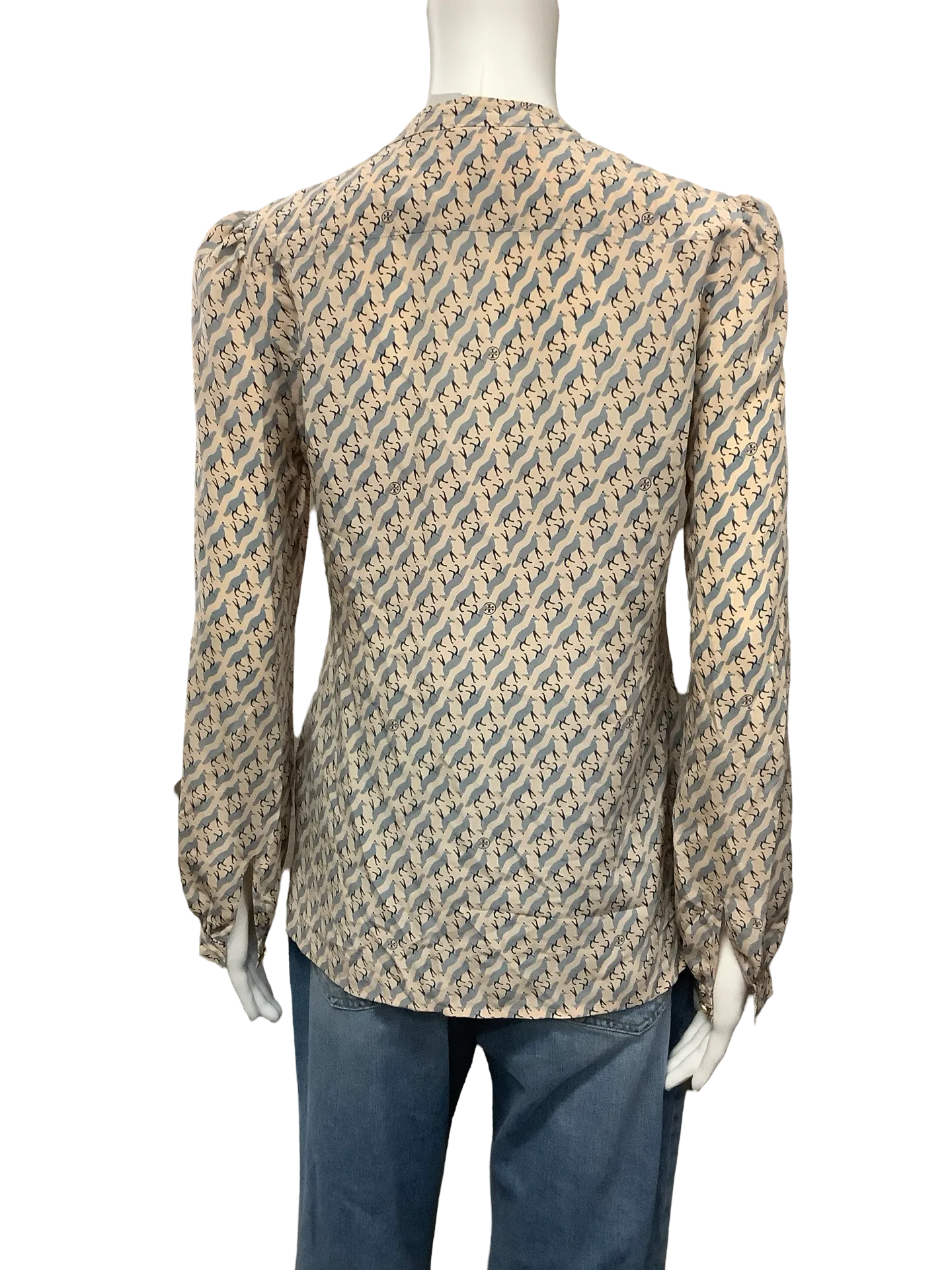 Tory Burch Silk Blouse Print Size: 2