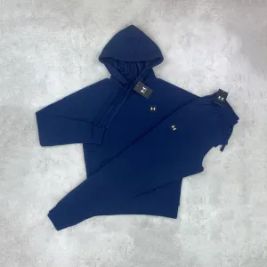 Under Armour Rival Fleece Tracksuit Set Navy