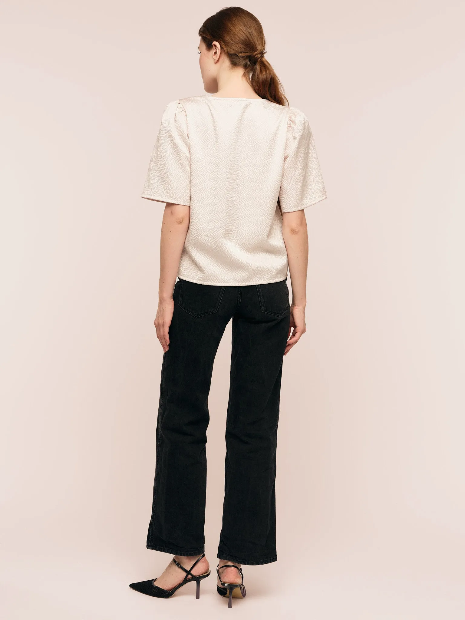 Vesta Blouse - White Sand