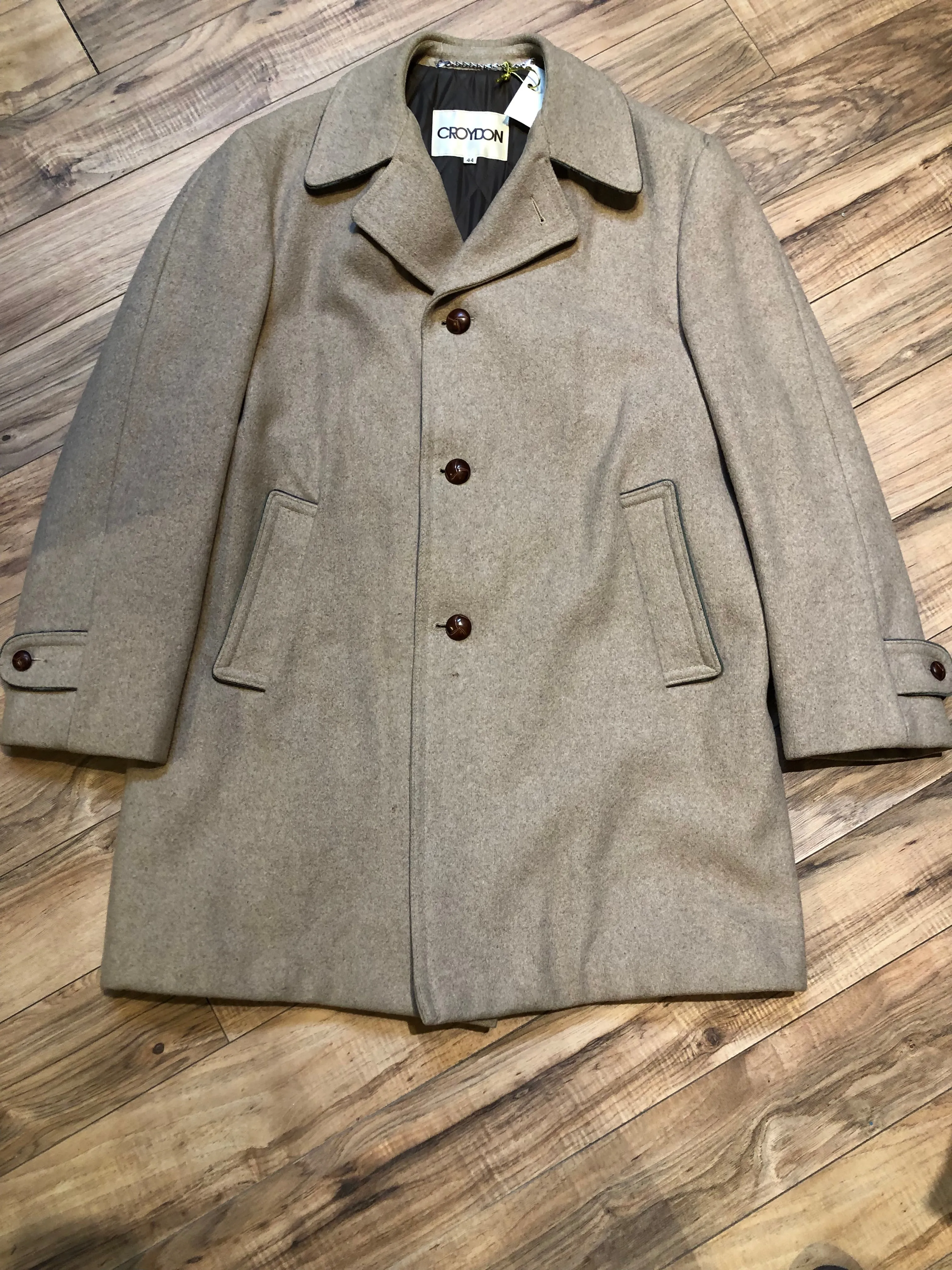 Vintage Croydon Wool Coat, Size 44 SOLD